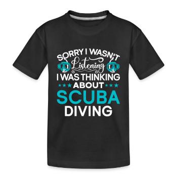 Sporttauchen Geschenk Unterwasser Sporttaucher - Kinder Premium Bio T-Shirt - Schwarz - Vorne