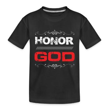Bible honorant Dieu - T-shirt bio Premium Enfant - noir - Devant