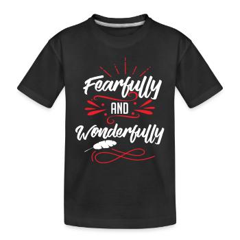 Bible Proverb Verses - Kids' Premium Organic T-Shirt - black - Front