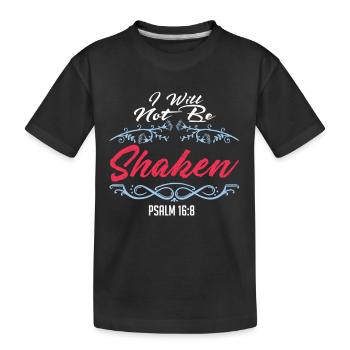 Bible Psalm - Kids' Premium Organic T-Shirt - black - Front