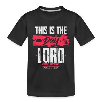 bibelvers lord jesus - Kinder Premium Bio T-Shirt - Schwarz - Vorne