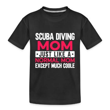 Cadeau de plongée sous-marine plongeur sous-marin - T-shirt bio Premium Enfant - noir - Devant