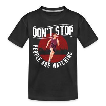 Running Runner Semi-Marathon - T-shirt bio Premium Enfant - noir - Devant