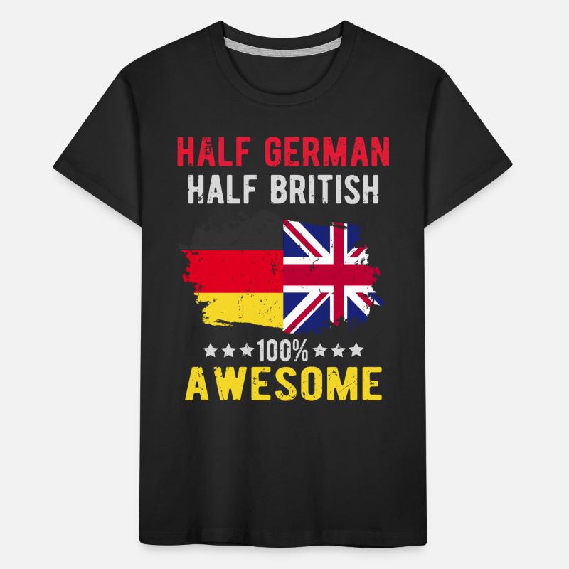 Half German Half British Kids' Premium Organic T-Shirt