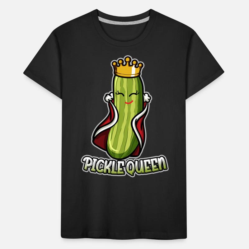 Drôle de cornichon Reine drôle de cornichon de concombre T-shirt bio Premium Enfant