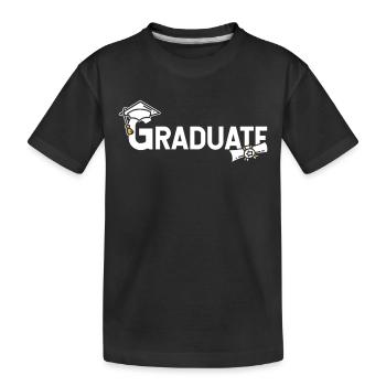 Célébration de remise des diplômes des diplômés - T-shirt bio Premium Enfant - noir - Devant