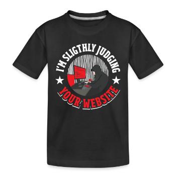 Développeur logiciel Codeur - T-shirt bio Premium Enfant - noir - Devant