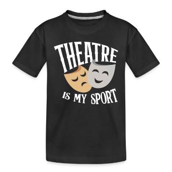 Théâtre Sport Loisirs Profession - T-shirt bio Premium Enfant - noir - Devant