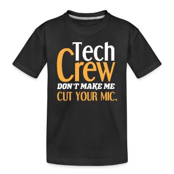 Équipe de techniciens de théâtre - T-shirt bio Premium Enfant - noir - Devant