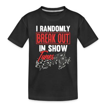Musique de théâtre Citation Cadeau - T-shirt bio Premium Enfant - noir - Devant