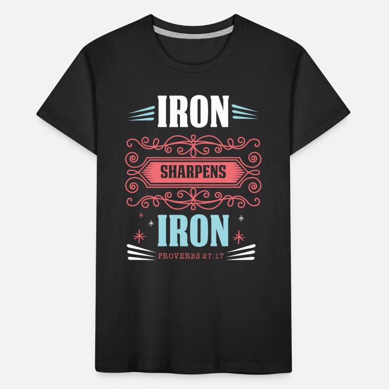 bibelvers spruch iron jesus glaube Kinder Premium Bio T-Shirt