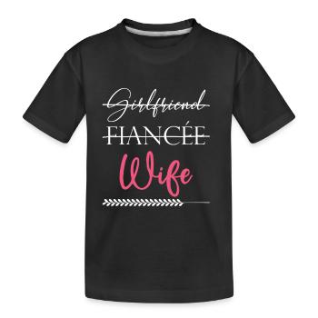ehefrau paare liebe - Kinder Premium Bio T-Shirt - Schwarz - Vorne