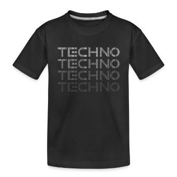 Techno - T-shirt bio Premium Enfant - noir - Devant