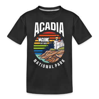 Acadia National Park - Kids' Premium Organic T-Shirt - black - Front
