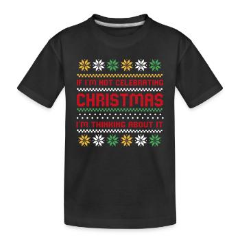 Ugly Christmas | Ugly Christmas Gift - Kids' Premium Organic T-Shirt - black - Front