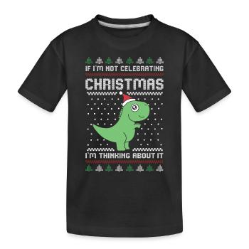 Ugly Christmas Sweater Ugly Christmas - Kids' Premium Organic T-Shirt - black - Front