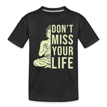 Citation Zen de Bouddha - T-shirt bio Premium Enfant - noir - Devant