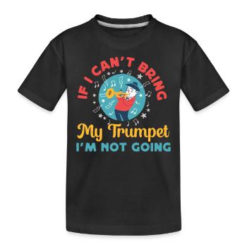 Trompettiste Si je ne peux pas apporter mon - T-shirt bio Premium Enfant - noir - Devant