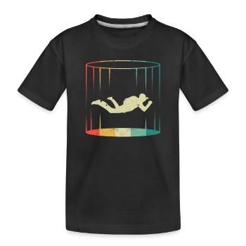 Bodyflying Wind Tunnel Indoor Skydiving Lover Tunnel - T-shirt bio Premium Enfant - noir - Devant