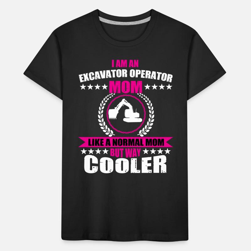 Baggerfahrer Mama Kinder Premium Bio T-Shirt