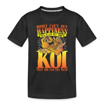 Koi Kapfen Zuchtkarpfen Koi Spruch - Kinder Premium Bio T-Shirt - Schwarz - Vorne