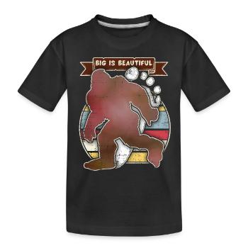 Bigfoot-Monster, Zombie-Monster, Yeti-Monster - Kinder Premium Bio T-Shirt - Schwarz - Vorne