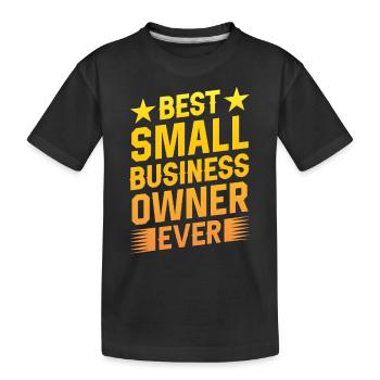 Bester Kleinunternehmer Aller Zeiten CEO Gründer - Kinder Premium Bio T-Shirt - Schwarz - Vorne