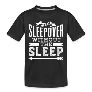 Soirée pyjama d’équipe sans sommeil Sweet Party Stay - T-shirt bio Premium Enfant - noir - Devant