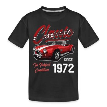 Je ne suis pas vieux Je suis une voiture classique vintage née en 1972 - T-shirt bio Premium Enfant - noir - Devant