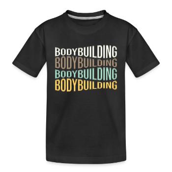 culturisme - T-shirt bio Premium Enfant - noir - Devant