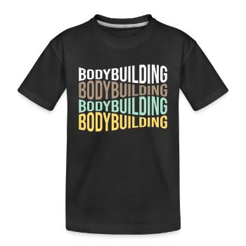 culturisme - T-shirt bio Premium Enfant - noir - Devant