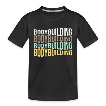 culturisme - T-shirt bio Premium Enfant - noir - Devant