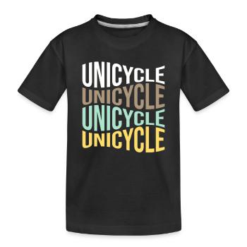 Monocycle - T-shirt bio Premium Enfant - noir - Devant