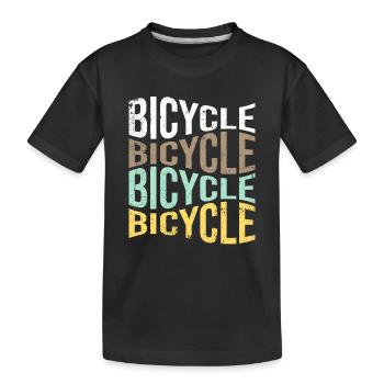 Bicyclette - T-shirt bio Premium Enfant - noir - Devant