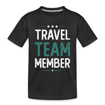 Travel Team - Kinder Premium Bio T-Shirt - Schwarz - Vorne