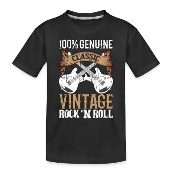 Rock 'N' Roll Classic Vintage - Kids' Premium Organic T-Shirt - black - Front