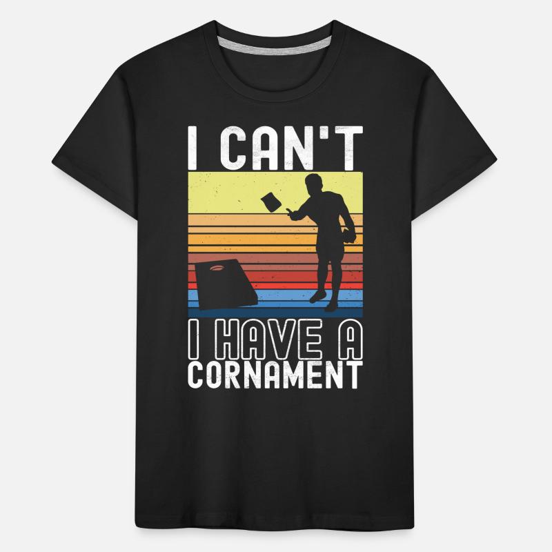 Cornhole Spieler Cornhole Board Kinder Premium Bio T-Shirt