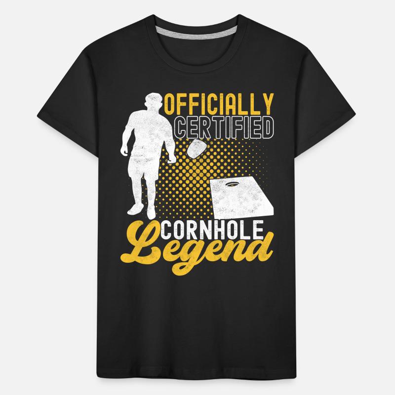 Cornhole Player Cornhole Board T-shirt bio Premium Enfant