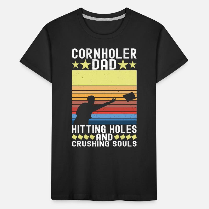 Cornhole Player Cornhole Board T-shirt bio Premium Enfant