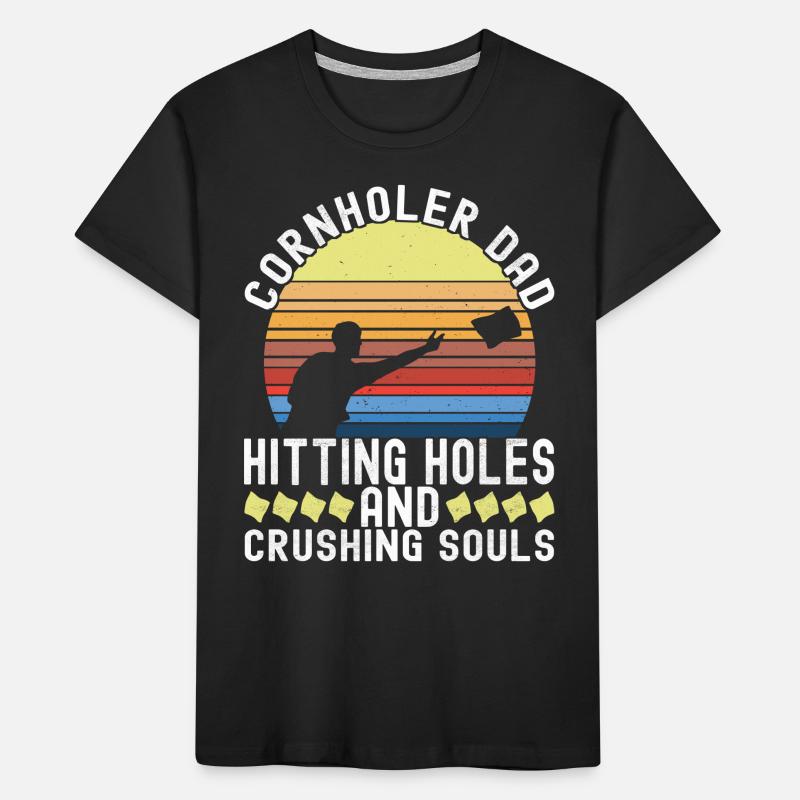 Cornhole Player Cornhole Board T-shirt bio Premium Enfant