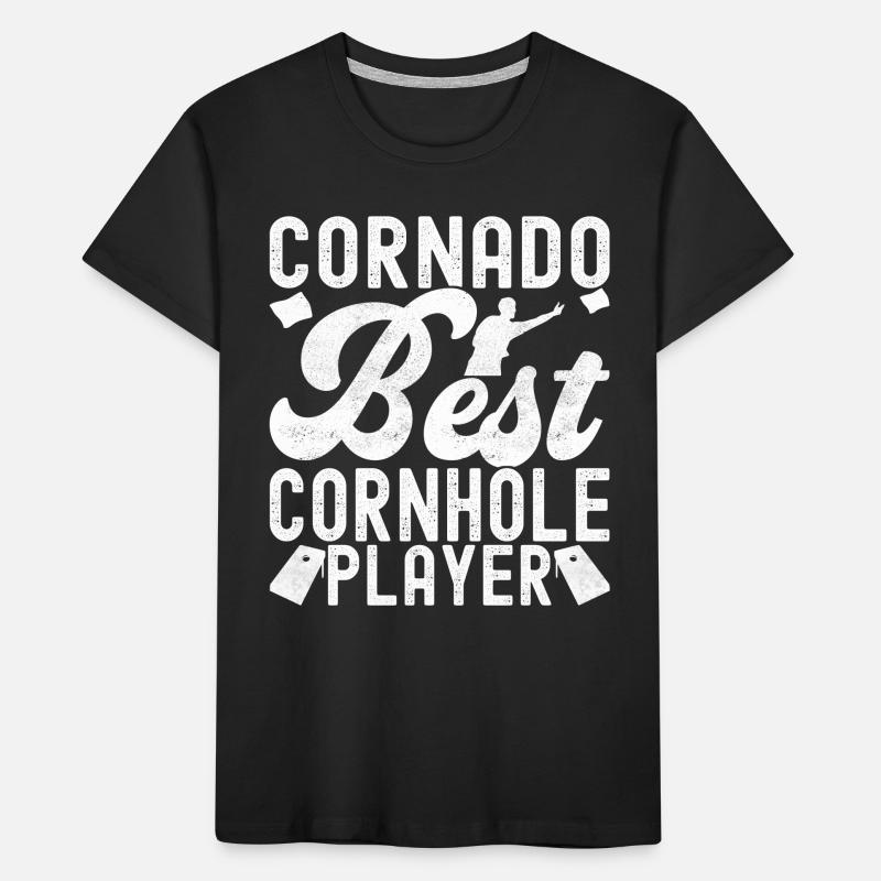 Cornhole Player Cornhole Board T-shirt bio Premium Enfant