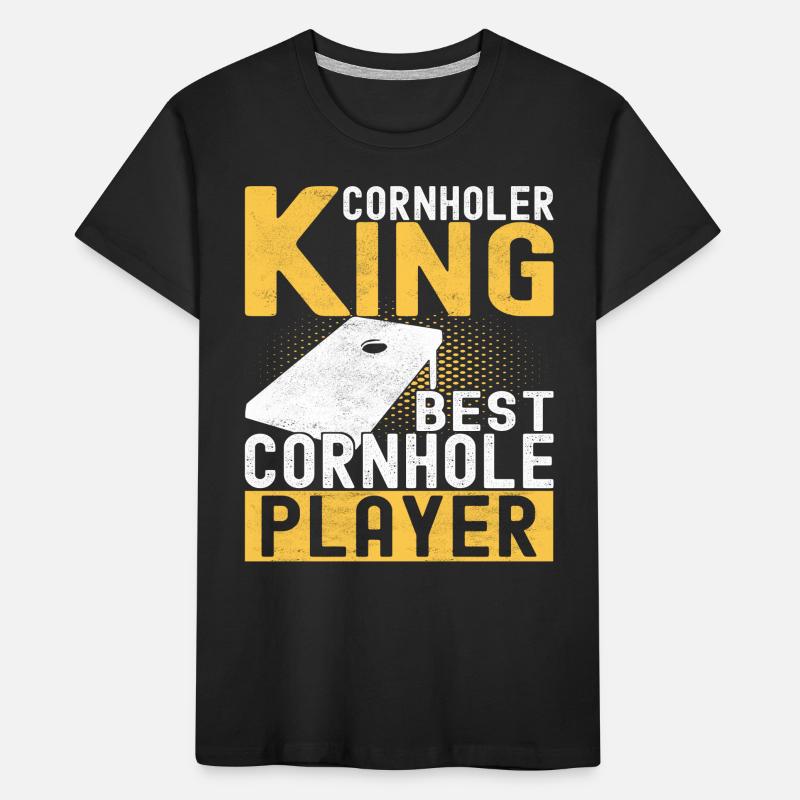 Cornhole Player Cornhole Board T-shirt bio Premium Enfant