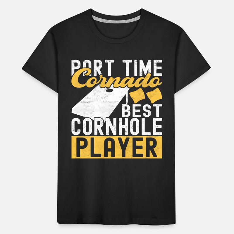 Cornhole Player Cornhole Board T-shirt bio Premium Enfant