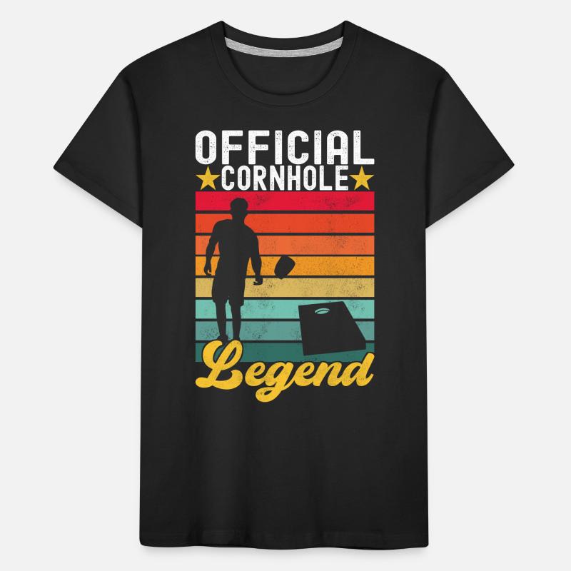 Cornhole Spieler Cornhole Board Kinder Premium Bio T-Shirt