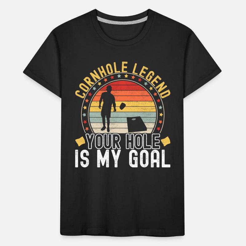 Cornhole Player Cornhole Board T-shirt bio Premium Enfant