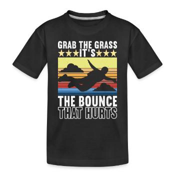 Parachute Parachutist - Kids' Premium Organic T-Shirt - black - Front