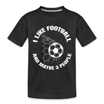 Football Football coach Footballer Footballer - Kids' Premium Organic T-Shirt - black - Front