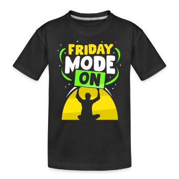 Mode vendredi Un vendredi sarcastique enfin - T-shirt bio Premium Enfant - noir - Devant