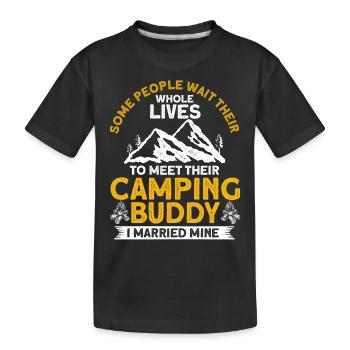 Cool Camping Buddies Cadeau Camping Buddy - T-shirt bio Premium Enfant - noir - Devant