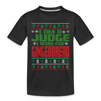 Verdict du juge Noël - T-shirt bio Premium Enfant - noir - Devant